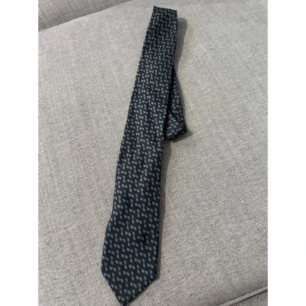 Giorgio Armani Silk Necktie, Geometric Pattern, Dress, Formal, Career